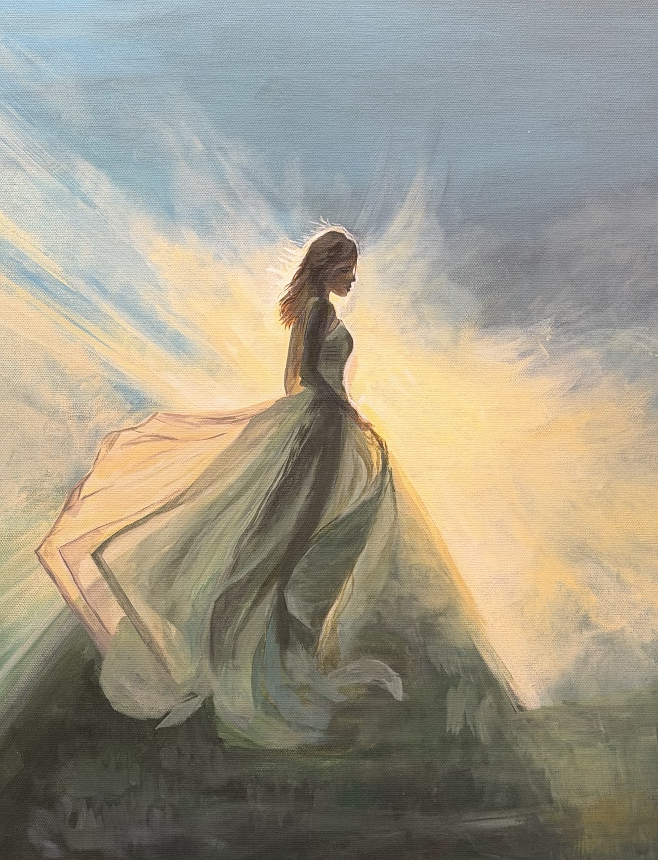 Détail d’une peinture originale de Masha Zotova
